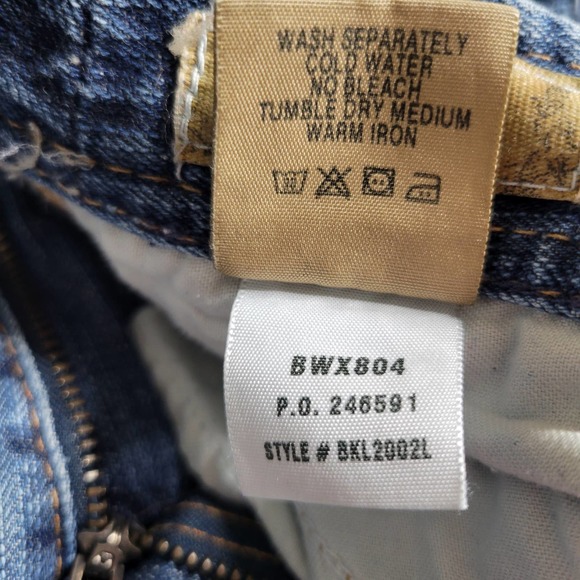 Buckle BKE Wendi Lowrise Flare Distressed Thick Stitch Jeans✨️sz 28 x 33 1/2 - Picture 9 of 13